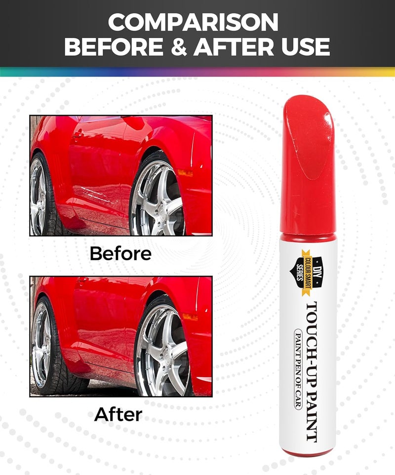 UBOG Car Paint Scratch Repair,Touch Up Paint for Cars,Touch Up Paint Pen,Car Accessories Car Scratch Repair,Car Touch Up Paint,Car Scratch Remover Pen,Car Paint Pen for Erase Car Scratches (Red) - Image 2